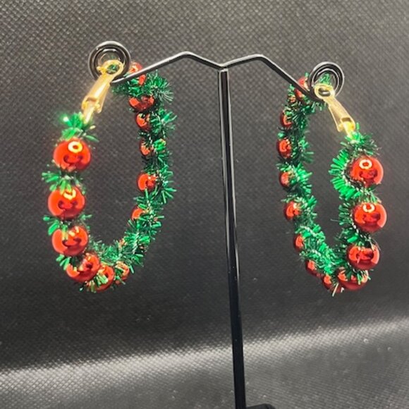 3/$12~Christmas Hoop Earrings - Picture 4 of 9